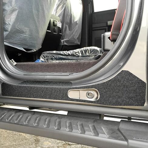 Red Hound Auto Custom Fit 2009-2014 Compatible with Ford F-150 Crew Cab SuperCrew Door Step Sill Scuff Plate Protectors Shield 4 Dr 4pc Kit 2010 2011 2012 2013 Paint Guard Paint Protection in Saudi Arabia