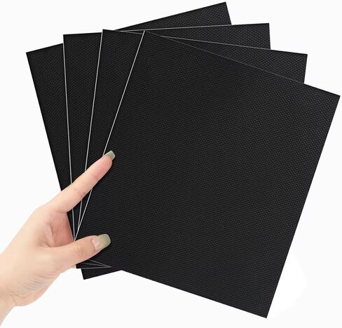Xfenvs Enhanced Cuttable Rubber Grip Tape, Ultra-Thin Strong Adhesive Non-Slip Tape for Safer Handles and Surfaces - Customizable, Waterproof, and Versatile Anti-Slip Solution (Black, 4 PCS) in Saudi Arabia