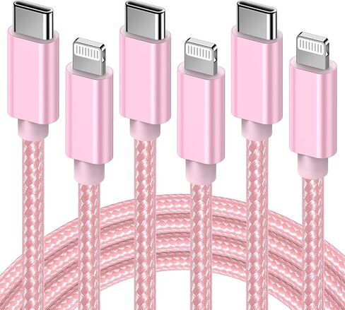 Marchpower USB C to Lightning Cable - MFi Certified iPhone 14 Fast Charger Cord 3/6/10ft Type C to Charging Cable Compatible with iPhone 14 13 12 Pro Max Mini 11 X XS XR 8 Plus -Gold in Saudi Arabia