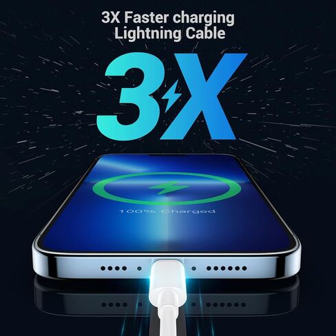 Marchpower USB C to Lightning Cable - MFi Certified iPhone 14 Fast Charger Cord 3/6/10ft Type C to Charging Cable Compatible with iPhone 14 13 12 Pro Max Mini 11 X XS XR 8 Plus -Gold in Saudi Arabia