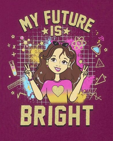 The Children's Place Toddler Girls Long Sleeve Graphic T-Shirt 3-Pack in Saudi Arabia