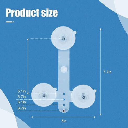 MvToe Police Shield Holder for Car Window, adapted to PBA FOP FMBA Shields, 3 Suction Cups Support The Police Shield, Does Not Contain The Police Badge Only Holder in Kuwait