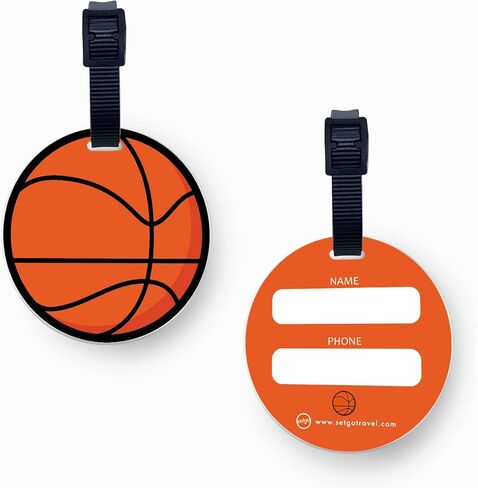 SetGo Sports Baseball Name Tag, ID Label for Gear Bag, Plastic Backpack Tag, Set of 2, Customized Tag – Great for Boys and Girls at School Kindergarten (Baseball) in Kuwait
