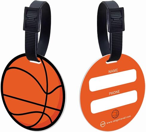 SetGo Sports Baseball Name Tag, ID Label for Gear Bag, Plastic Backpack Tag, Set of 2, Customized Tag – Great for Boys and Girls at School Kindergarten (Baseball) in Kuwait