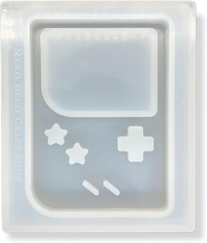 Neko Deco Craft Shop Version 2 Trading Card Gaming Console Shaker Resin Silicone Mold with 3-in-1 Corner Punch Shiny Glossy DIY Keychain Arts Crafts (TCSM-6) in Kuwait