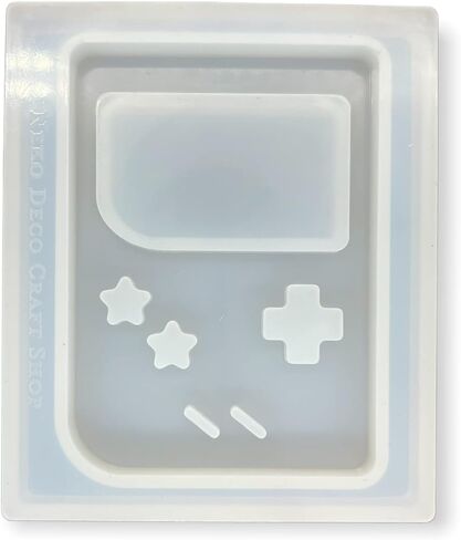 Neko Deco Craft Shop Version 2 Trading Card Gaming Console Shaker Resin Silicone Mold with 3-in-1 Corner Punch Shiny Glossy DIY Keychain Arts Crafts (TCSM-6) in Kuwait