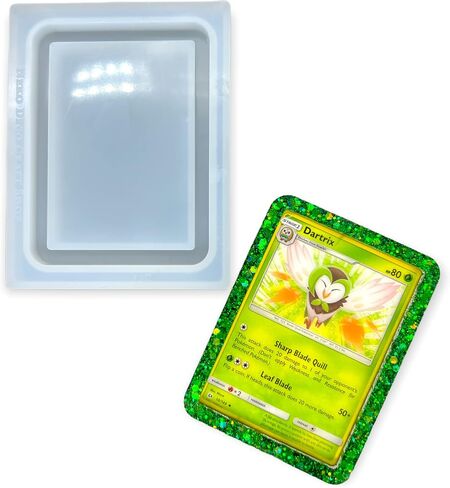 Neko Deco Craft Shop Version 2 Trading Card Gaming Console Shaker Resin Silicone Mold with 3-in-1 Corner Punch Shiny Glossy DIY Keychain Arts Crafts (TCSM-6) in Kuwait