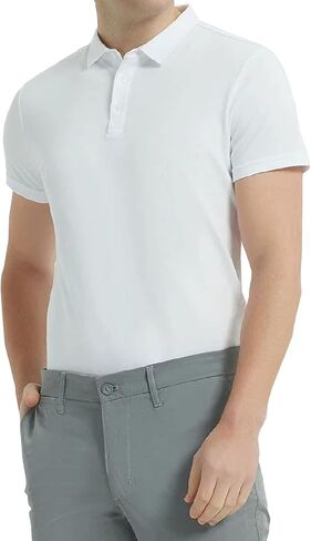 DAVID.ANN Mens Golf Shirt Quick Dry Short Sleeve Casual Workout Polo Shirts in Saudi Arabia