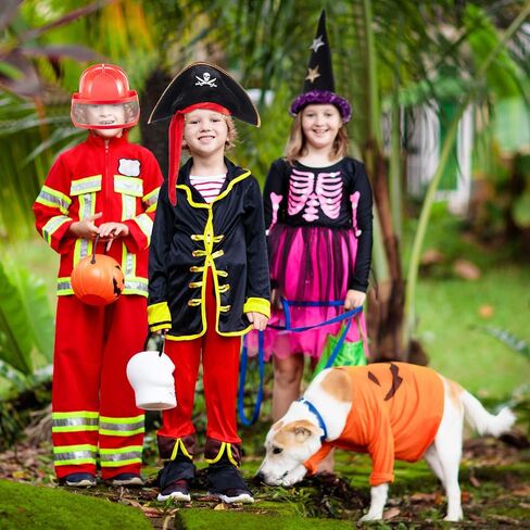 Hercicy 6 Pack Dress up Hats for Kids Toddler Costume Hats Photo Booth Hats Assorted Party Hats for Kids Cosplay Party Halloween Decorations, Chef, Police, Firemen, Wizard, Pirate, Lobster Styles in Saudi Arabia