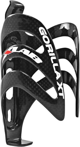 XLAB Gorilla XT Carbon Water Bottle Cage for Triathlon and Road Bikes 14 pounds of Grip Force – Gloss Black in Saudi Arabia