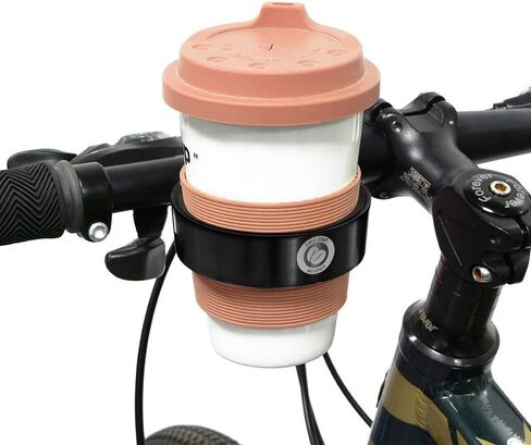 حامل أكواب مقود الدراجة، حامل مقود الدراجة، حامل أكواب القهوة والمشروبات، أسود مع حامل متعدد الاتجاهات للركاب ودراجة الطريق in Kuwait