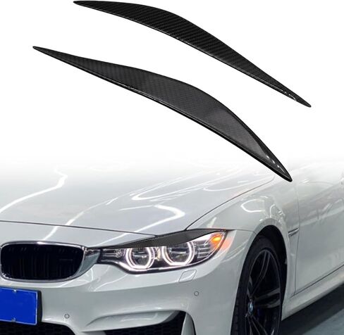 غطاء جفون أمامي من ألياف الكربون الحقيقية اليسرى واليمنى من GXARTS متوافق مع BMW F32 F33 F36 & F80 F82 F83 M3 M4 2012 2013 2014 2015 2016 2017 2018 2019 in Kuwait