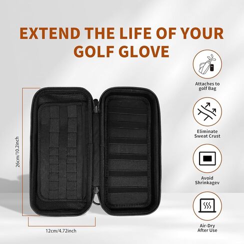 حافظة قفازات الجولف، حقيبة ملحقات جولف مقاومة للماء لتنظيم تخزين الجولف للقمصان، أداة تقسيم، علامات الكرة، الهاتف المحمول، سماعة بلوتوث، هدايا عيد ميلاد الجولف للنساء والرجال in Kuwait