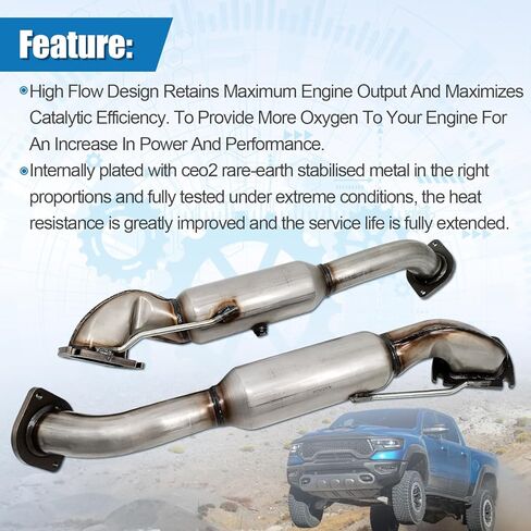 53189 679-550 679-551 محول حفاز مشعب جانبي لـ Ram 1500 2015-2018 لـ Ram 1500 Classic 2019-2022 3.6L in Kuwait