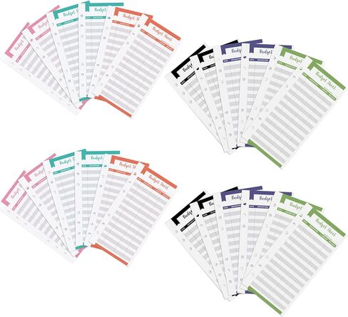 حافظة دفاتر ملاحظات من جلد البولي يوريثان مقاس A6، حافظة ميزانية مع 12 ظرفًا نقديًا، نظام ظرف نقدي، مدير دفاتر النقدية، حافظة توفير مع نظام ظرف، توفير المال in Kuwait