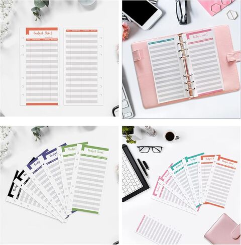 حافظة دفاتر ملاحظات من جلد البولي يوريثان مقاس A6، حافظة ميزانية مع 12 ظرفًا نقديًا، نظام ظرف نقدي، مدير دفاتر النقدية، حافظة توفير مع نظام ظرف، توفير المال in Kuwait