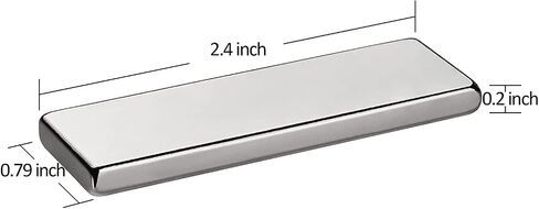 Realth Magnets Bar Neodymium with Epoxy Coating Black Permanent Rare Earth Magnetic for Fridge Science Craft 2 Pack(MC602B) in Saudi Arabia