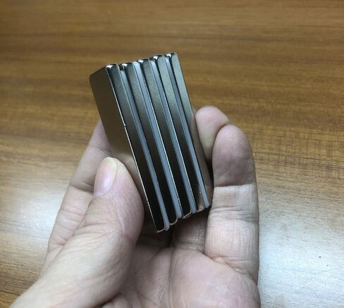 Realth Magnets Bar Neodymium with Epoxy Coating Black Permanent Rare Earth Magnetic for Fridge Science Craft 2 Pack(MC602B) in Saudi Arabia