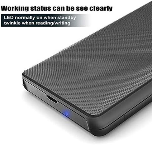 SNANSHI 2.5 inch Hard Drive Enclosure - USB C External Hard Drive Enclosure for 2.5" SATA SSD HDD SATA to USB C Adapter SSD Enclosure USB 3.1 Gen 2 Support UASP SATA III in Kuwait