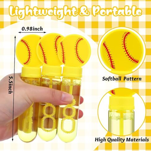16 Pcs Baseball Bubble Wands Party Favors Baseball Gifts Birthday Bubble Wand Bulk Baseball Party Decorations Baseball Theme Birthday Party Supplies for Outdoor in Saudi Arabia