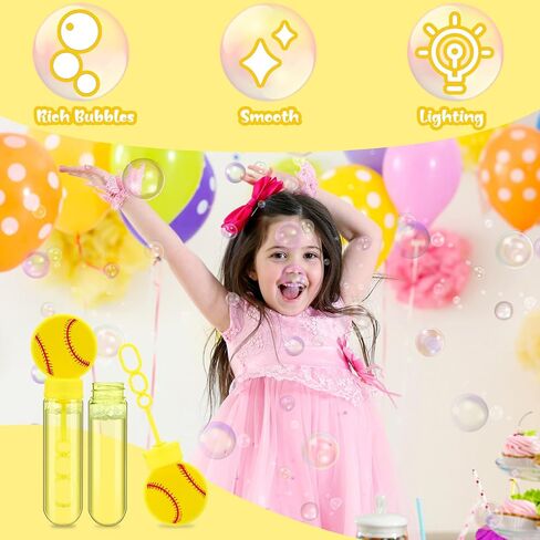 16 Pcs Baseball Bubble Wands Party Favors Baseball Gifts Birthday Bubble Wand Bulk Baseball Party Decorations Baseball Theme Birthday Party Supplies for Outdoor in Saudi Arabia