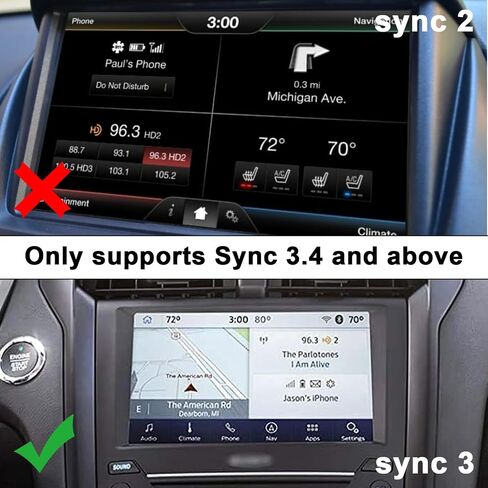 Carplay USB Interface Hub,Compatible Ford/Lincoln//F150 SYNC 3 USB+Type-C module,Dual Port Support Apple Carplay Android,SYNC 3 USB-C Hub Charging Faster-Update to Version 3.4,Hc3Z-19A387-B(L) in Saudi Arabia