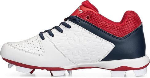 حذاء RIP-IT النسائي ذو الكرة اللينة الماسية - مقاس 6 - أحمر/أبيض/كحلي in Kuwait