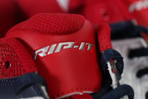 حذاء RIP-IT النسائي ذو الكرة اللينة الماسية - مقاس 6 - أحمر/أبيض/كحلي in Kuwait