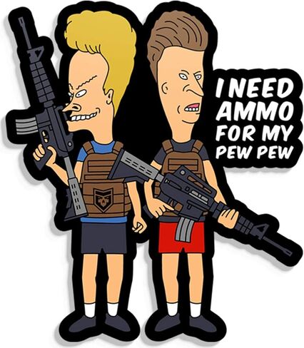 PatchOps محاكاة ساخرة التكتيكية Beavis الذخيرة لبلدي بيو بيو ملصق حائط من الفينيل‏ in Kuwait