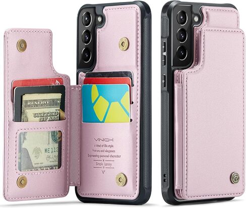 for Samsung Galaxy S21 Plus Case with Card Holder, for Samsung S21 Plus Wallet Case for Women Men with RFID Blocking, Durable Kickstand Shockproof Case for Galaxy S21 Plus 5G, Purple in Saudi Arabia