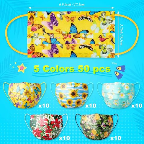 NiHealth 50PCS Disposable Face Masks for Women Tomorotec Individually Wrapped in Saudi Arabia