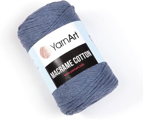ألوان متناغمة من قطن YarnArt Macrame، مصنوعات فريدة من نوعها من Macrame 8.80 أونصة، 246.06 ياردة 80% حبل من القطن Macrame، وزن غزل Macrame متوسط ​​(761) in Kuwait