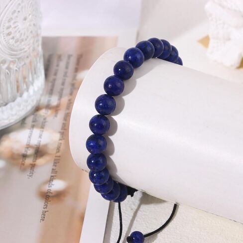 SONNYX 8mm Natural Stone Bracelet for Women Men Healing Crystal Bracelets Semi-Precious Gemstone Beaded Bracelets in Saudi Arabia