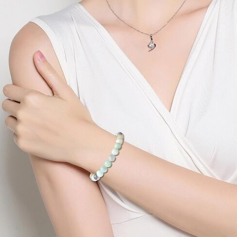 SONNYX 8mm Natural Stone Bracelet for Women Men Healing Crystal Bracelets Semi-Precious Gemstone Beaded Bracelets in Saudi Arabia