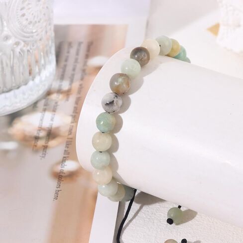 SONNYX 8mm Natural Stone Bracelet for Women Men Healing Crystal Bracelets Semi-Precious Gemstone Beaded Bracelets in Saudi Arabia