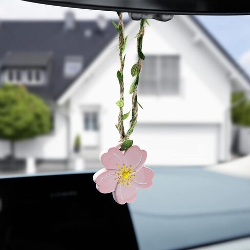 YGMONER Sunflower Car Interior Rear View Mirror Hanging Accessories Car Decor for Women in Saudi Arabia