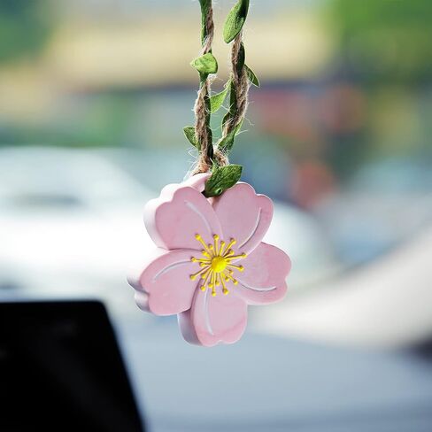 YGMONER Sunflower Car Interior Rear View Mirror Hanging Accessories Car Decor for Women in Saudi Arabia