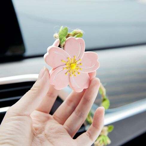 YGMONER Sunflower Car Interior Rear View Mirror Hanging Accessories Car Decor for Women in Saudi Arabia