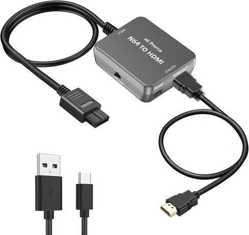 محول محول Hiprorca N64 إلى HDMI، كابل N64 إلى HDMI، متوافق مع N64/ Game Cube/SNES/SFC in Kuwait