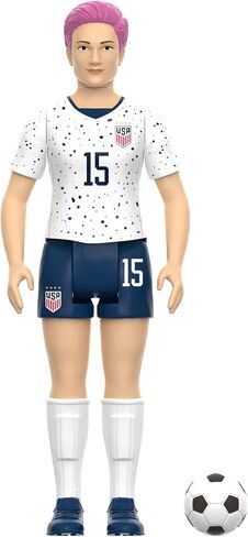 Super7 USWNT Soccer Alex Morgan - 3.75" U.S. Women's National Team Action Figure with Soccer Ball Accessory Sports Collectibles and Retro Toys in Saudi Arabia