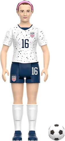 Super7 USWNT Soccer Alex Morgan - 3.75" U.S. Women's National Team Action Figure with Soccer Ball Accessory Sports Collectibles and Retro Toys in Saudi Arabia