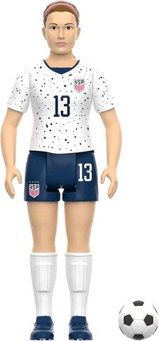 Super7 USWNT Soccer Alex Morgan - 3.75" U.S. Women's National Team Action Figure with Soccer Ball Accessory Sports Collectibles and Retro Toys in Saudi Arabia