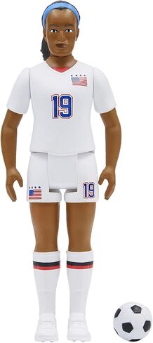 Super7 USWNT Soccer Alex Morgan - 3.75" U.S. Women's National Team Action Figure with Soccer Ball Accessory Sports Collectibles and Retro Toys in Saudi Arabia