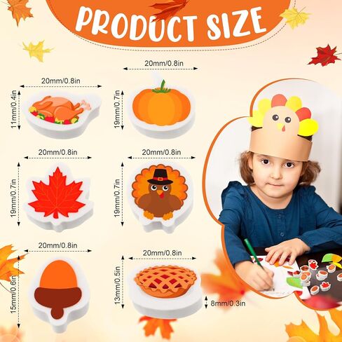 Thanksgiving Mini Acorn Erasers Bulk, Maple Leaf Party Fall Favor Stationery Classroom Cute Erasers Fun Mini Erasers Kids Pencil Erasers for Classroom School Kid Gifts Rewards (60 Pcs) in Saudi Arabia