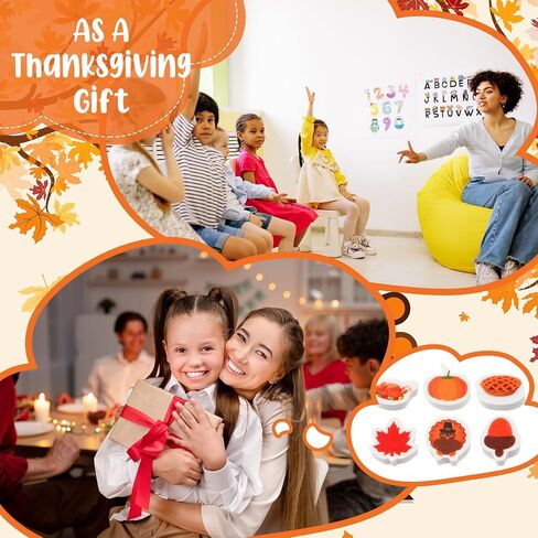 Thanksgiving Mini Acorn Erasers Bulk, Maple Leaf Party Fall Favor Stationery Classroom Cute Erasers Fun Mini Erasers Kids Pencil Erasers for Classroom School Kid Gifts Rewards (60 Pcs) in Saudi Arabia