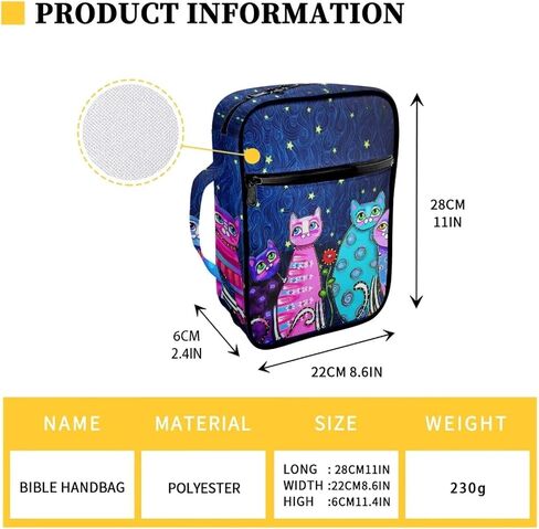 Black Bible Covers Durable Scripture Book Holder Protects Your Books and Study Items Handbag Open with Zipper, Classical Marble Print in Saudi Arabia