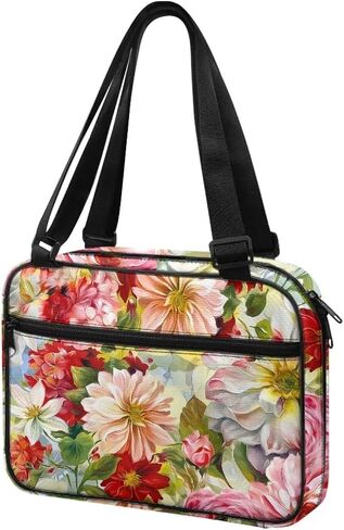 Artistic Butterfly Bible Carrying Case for Women Zippered Bible Organizer Waterproof Scripture Case Church Bag Bible Protective with Handle Pockets Multifunctional Messenger Bag in Saudi Arabia