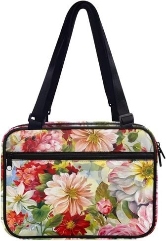 Artistic Butterfly Bible Carrying Case for Women Zippered Bible Organizer Waterproof Scripture Case Church Bag Bible Protective with Handle Pockets Multifunctional Messenger Bag in Saudi Arabia