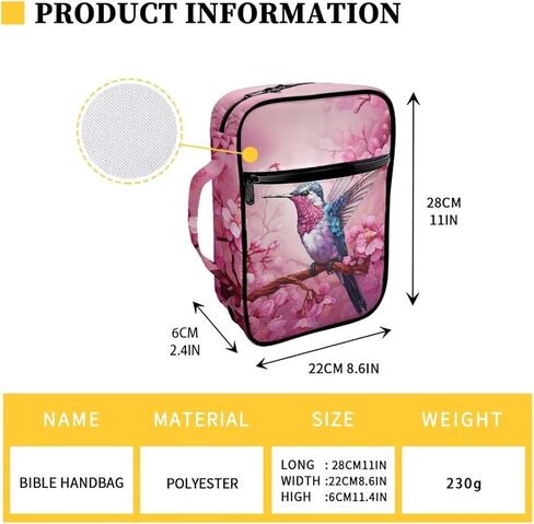 Black Bible Covers Durable Scripture Book Holder Protects Your Books and Study Items Handbag Open with Zipper, Classical Marble Print in Saudi Arabia