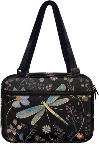 Artistic Butterfly Bible Carrying Case for Women Zippered Bible Organizer Waterproof Scripture Case Church Bag Bible Protective with Handle Pockets Multifunctional Messenger Bag in Saudi Arabia